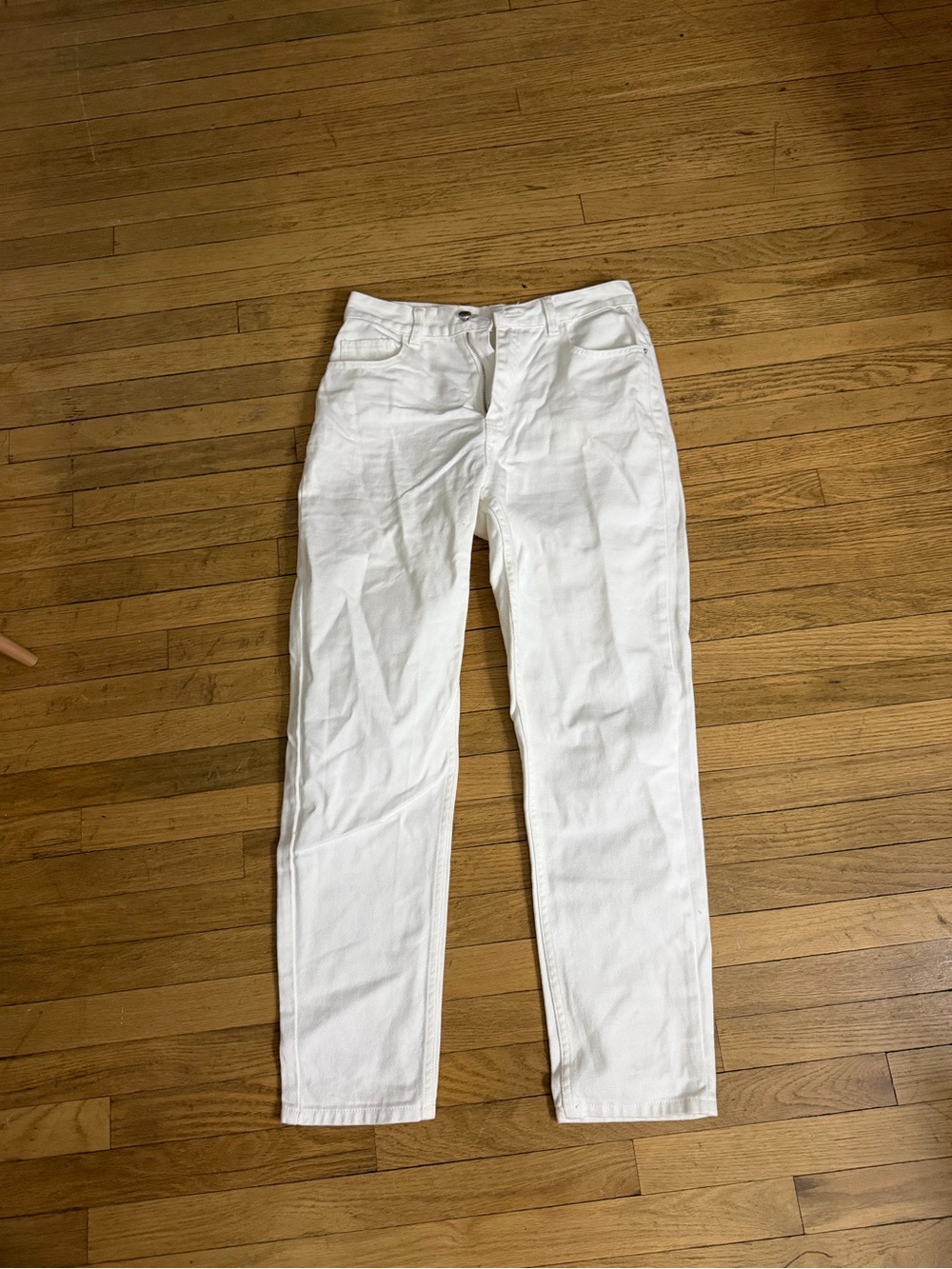 SHEIN White Straight-Leg Chinos
